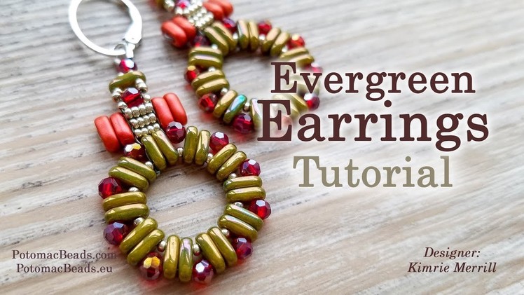 Evergreen Earrings - Beadweaving Tutorial