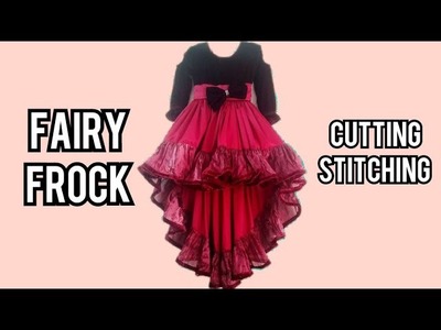 Fairy frock cutting and stitching tutorial video