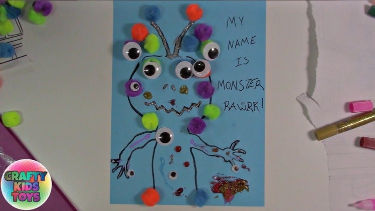 Googly Eye Monster Craft Art Project For Kids