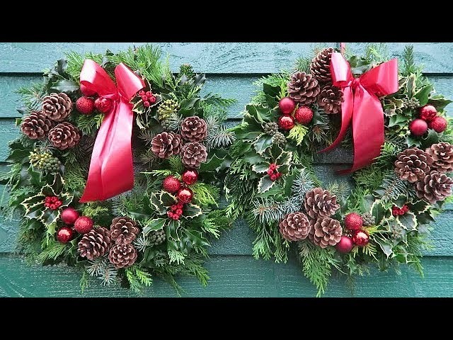 How To Make A Holly Door Ring