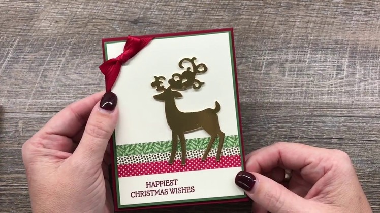 How to make a simple Christmas Card with Washi Tape