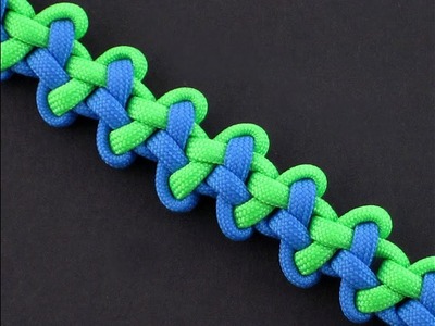 How to Make a Two Color Fractal Sinnet (Paracord) Bracelet by TIAT