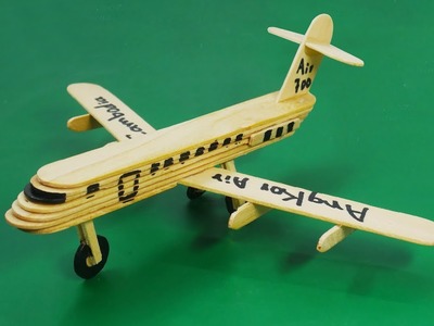 How to make an airplane by popsicle stick ice cream - Civil aviation aircraft