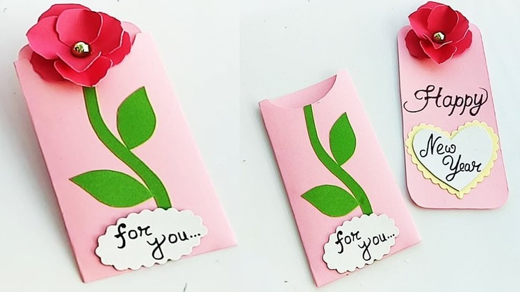 How to make new year card for Boyfriend or Girlfriend. Handmade New Year Card Idea. 