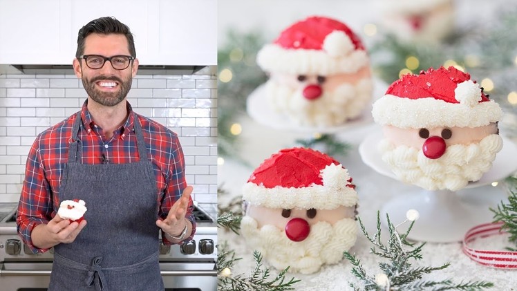 How to Make Santa Cupcakes