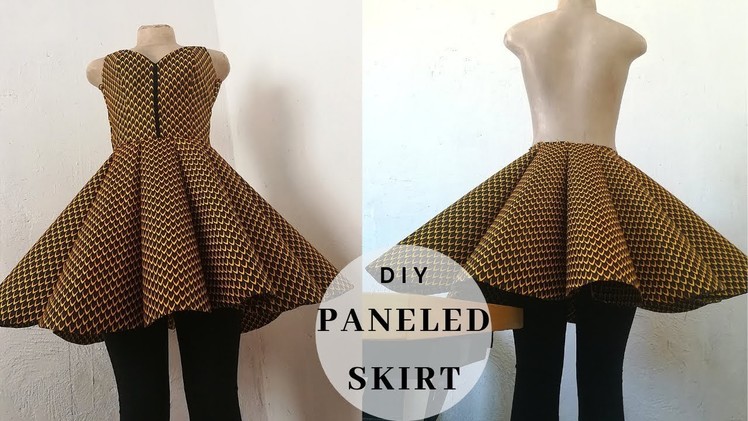 How to sew a paneled circle skirt