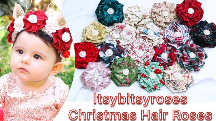ITSYBITSYROSES CHRISTMAS COLLECTION | HAIR ROSES COLLECTION | FLOWER CROWNS | FLOWER HEADBANDS | HAI