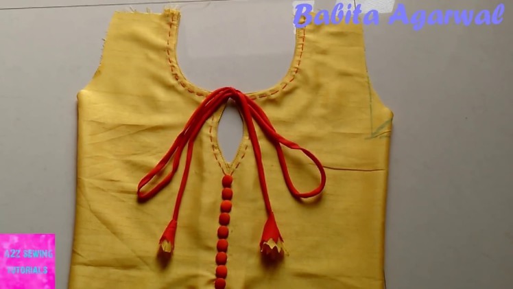 Kurti front neck design cutting and stitching | how to make simple neck with buckram in kurti