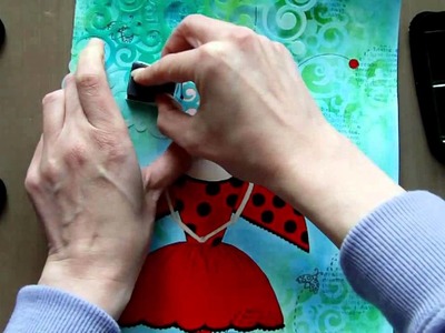 Ladybird - Mixed Media Painting