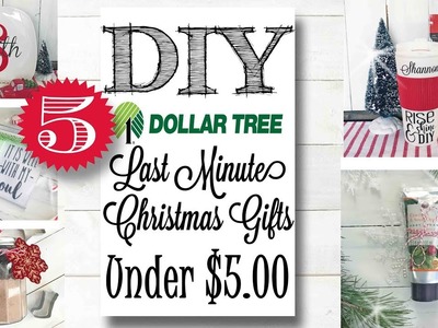 Last Minute DIY Dollar Tree Gift Ideas Under $5 00!