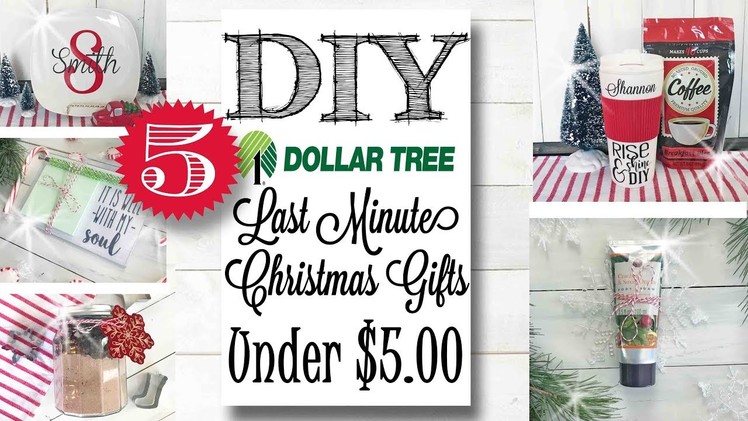 Last Minute DIY Dollar Tree Gift Ideas Under $5 00!