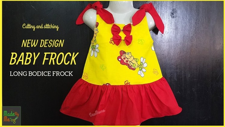 LATEST and NEW DESIGN BABY FROCK Cutting and Stitching | DIY Long Body Frock