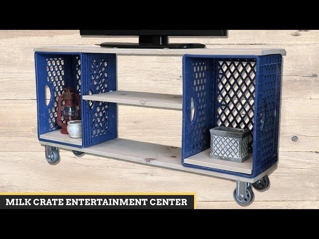 Milk Crate DIY: Entertainment Center