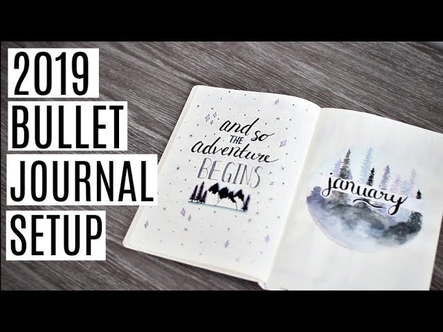 MY 2019 BULLET JOURNAL SETUP! Collections and January Spread