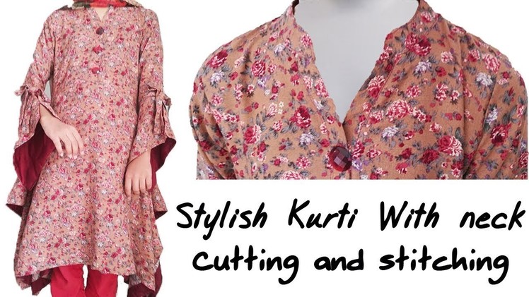 Neck cutting: Top trending kurti Neck cutting and stitching in Hindi Step by step (2018)