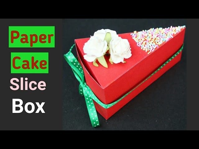 Paper Cake Slice DIY | Christmas DIYs | Ayushi Aditi Card Zone |