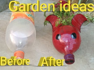 Plastic bottles garden ideas. best out of waste.