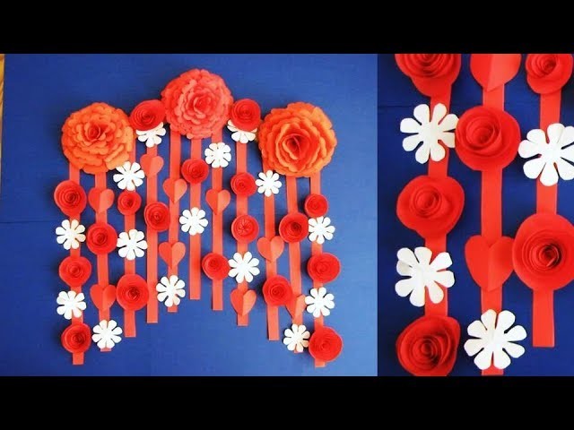Quick and easy Christmas decorations | Beautiful Wall Hanging Making at Home 9г | Paper Flower.