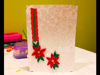 Quilling a Christmas card