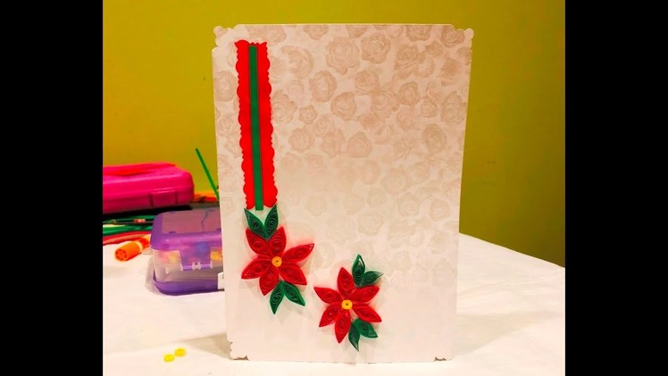 Quilling a Christmas card