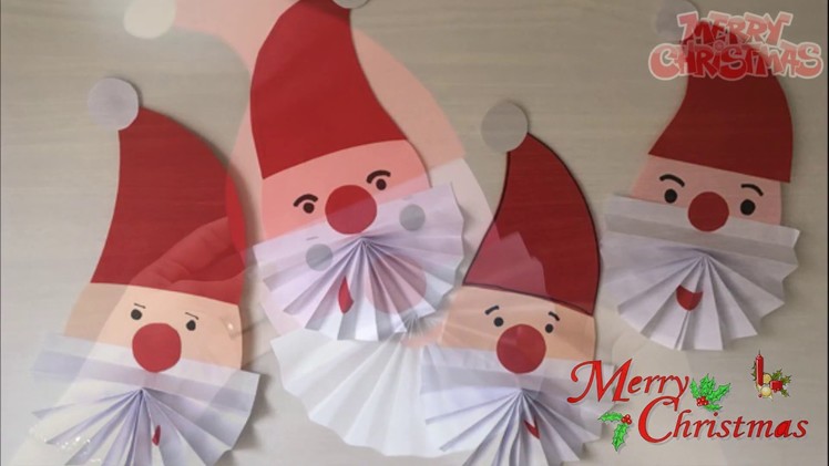 Santa Christmas paper craft for kids ||  How to Make a Paper Santa Christmas