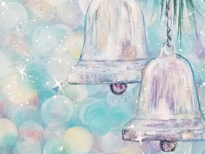 Silver Bells Christmas Acrylic Painting LIVE Tutorial