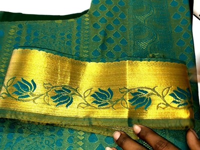 Simple Stylish Silk Saree Blouse Design with Stone Stitching Class