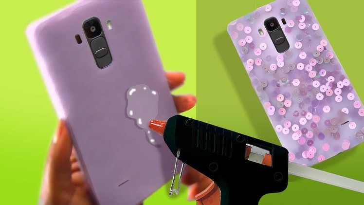 Smooth Hot Glue Phone Case - Choose your colour #DIY #phonecase #hotgluehacks
