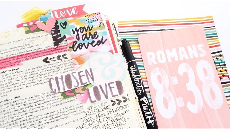 This Is Love | Bible Journaling Process Video | Romans 8:38