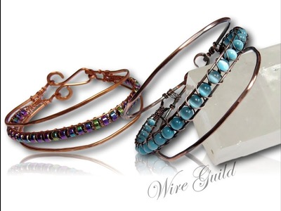 Triple Stacked Bangle  A Wire Wrap Tutorial