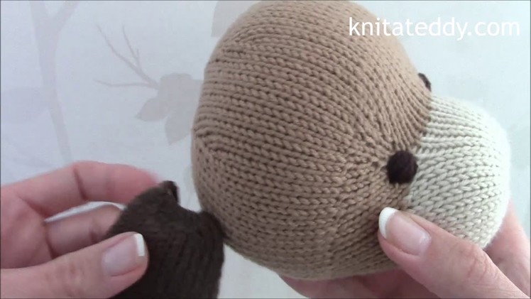 Tutorial 15   Making up the dog's head Knit a Teddy Dog