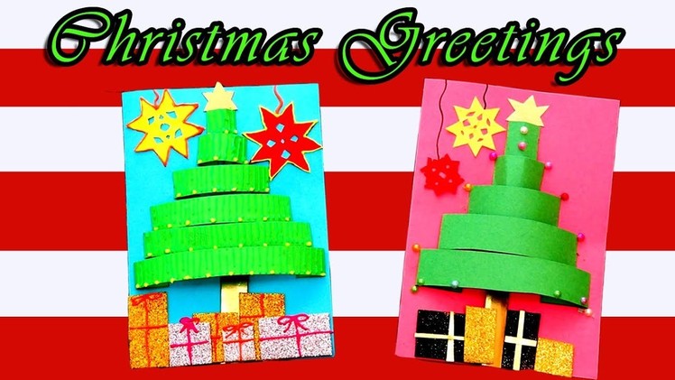 3D Cards Tutorial | Christmas Cards | Holiday Crafts | Looke Art and Craft