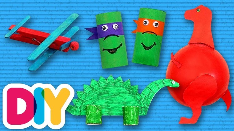 4 FUN CRAFT Ideas for BOYS you can do on a rainy day | Fast-n-Easy | DIY Arts & Crafts