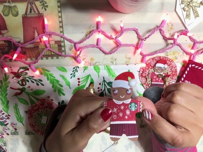 #5 Christmas????Series 2018 - Gingerbread Man Cupcake Liner  Embellishment - Holiday Handmade Craft