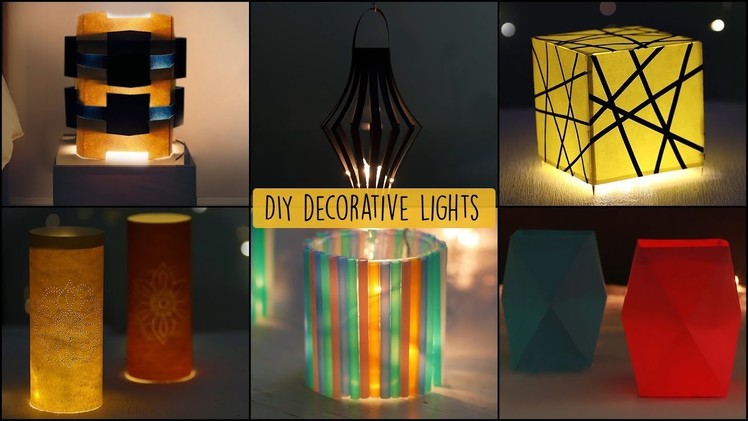 6 Easy Decorative Lights | Home Decorative Craft Ideas | Unbelievably Helpful DIY