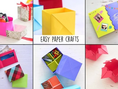 6 Easy Paper Crafts | Craft Ideas | Ventuno Art