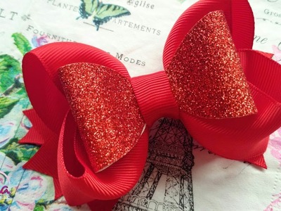 Boutique Ribbon Bow For Christmas Eve ???? Tutorial ???? DIY by Elysia Handmade