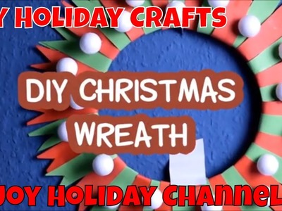 Christmas Paper Wreath - EASY CRAFT
