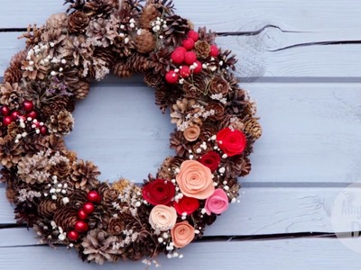 Christmas wreath diy tutorial. Easy and beautiful ❅