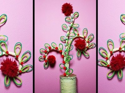 Craft ideas with flower  - flower craft ideas step by step - best of waste ideas -woolen craft