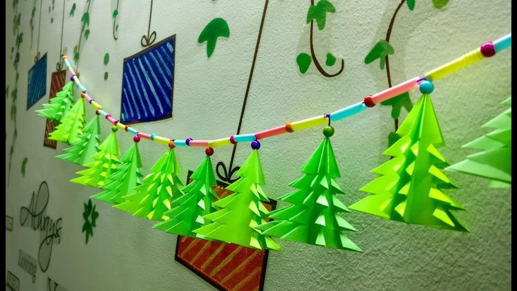 DIY Christmas Decoration || New Year Decoration using paper || DIY Room Decoration using paper