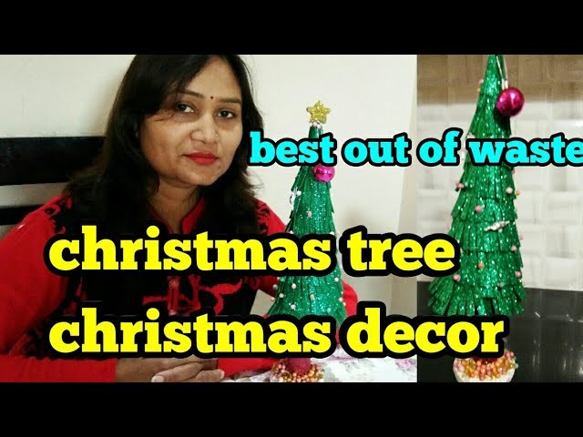 DIY christmas tree craft ideas,Best out of waste,anvesha,s creativity