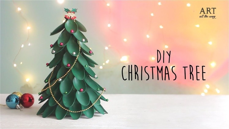 DIY Christmas Tree | Recycling Plastic Spoons Craft