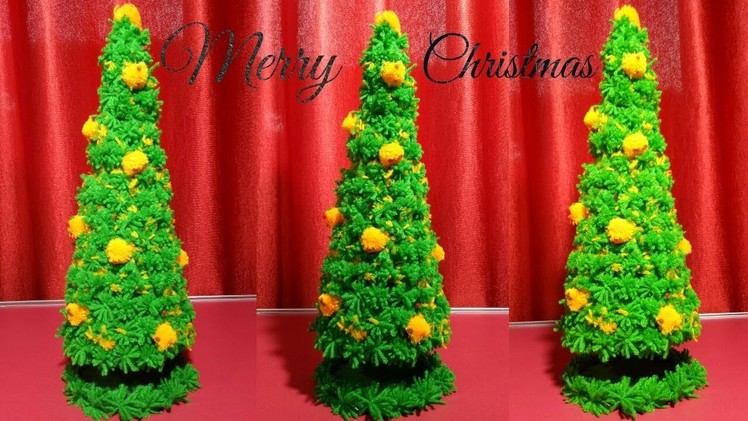 DIY christmas tree with wool | Christmas Decor | Christmas Tree Decorations Craft idea
