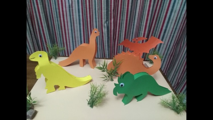 DIY Craft Astonishing Dinosaur Zone out of Papers