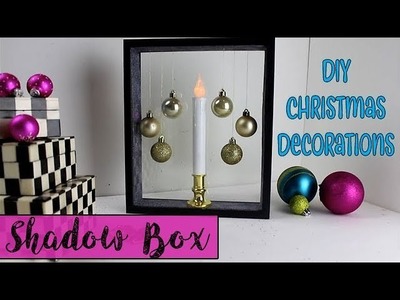 DIY Dollar Tree Christmas Decorations - Shadow Box