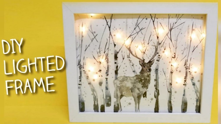 DIY Dollar Tree Craft- Christmas & Winter Light Up Picture.Photo Frame Crafts
