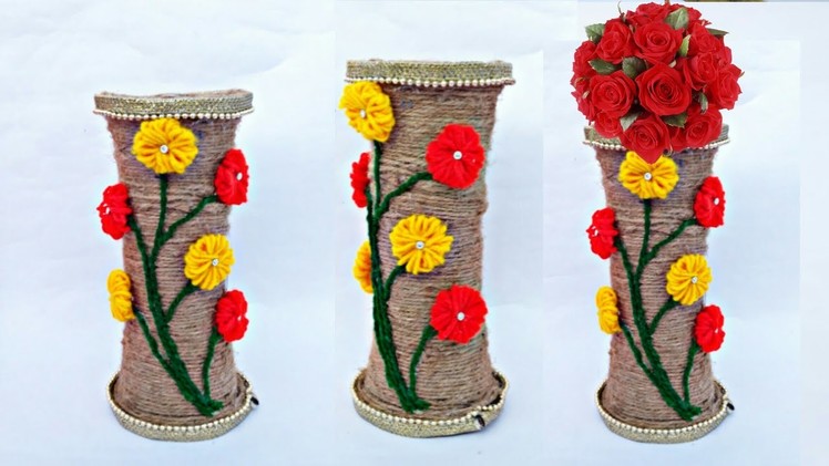 Diy flower vase | disposable plastic glass flower vase | disposal craft | HMA##242