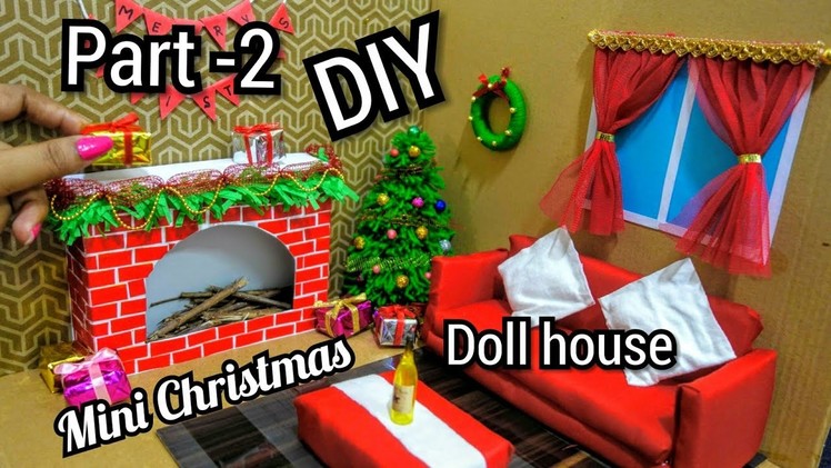 DIY Miniature Christmas Dollhouse | DIY Mini Christmas Decorations | Tiny Holiday Decor Ideas