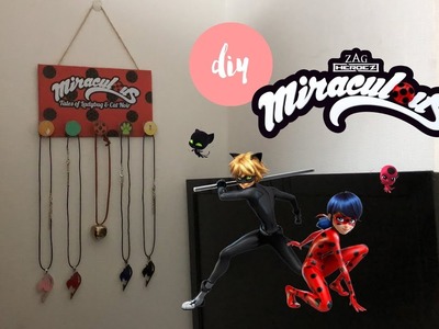 DIY Miraculous Ladybug and Cat Noir Necklace Hanger